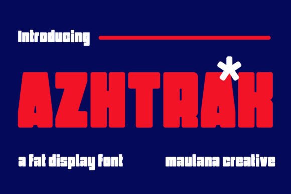 Azhtrak Font for Creative Makers