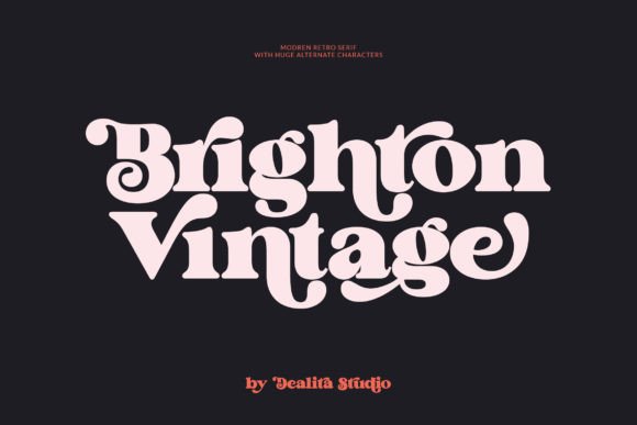 Brighton Vintage Font for Creative Projects