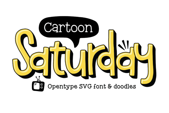Cartoon Saturday Font for Creative Brands