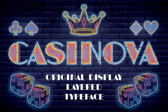 Casinova: A Vintage Display Font