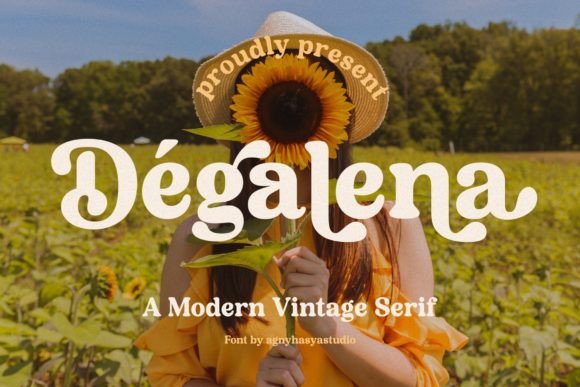 Degalena Font for Editorial Design