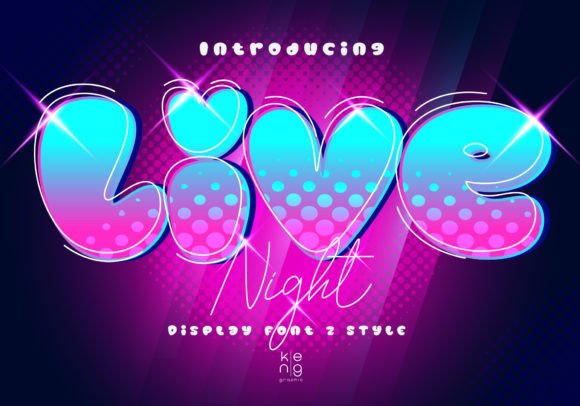 Live Night Font for Bold Campaigns