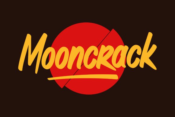 Mooncrack: A Bold Display Font