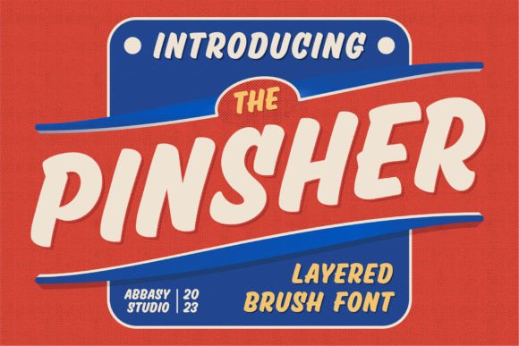 Pinsher Font: Retro Display Type