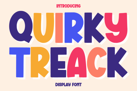 Quirky Treack: A Quirky Display Font