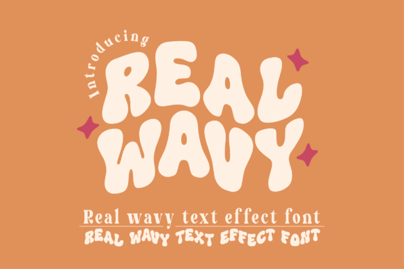 Real Wavy Font for Bold Web Design