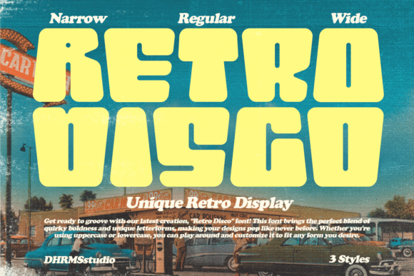Retro Disco Font