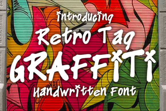 Retro Tag Graffiti Font