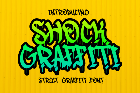 Shock Graffiti Font for Creative Makers