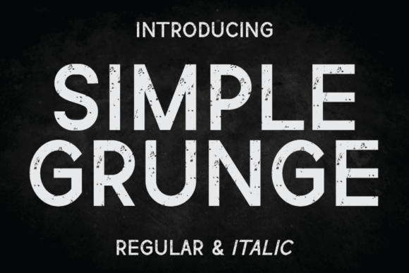 Simple Grunge Font for Web Design