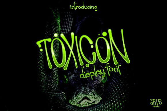 Toxicon Font for Bold Editorial Design